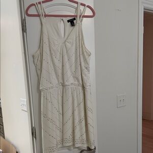 White House Black Market Ivory Mini Dress